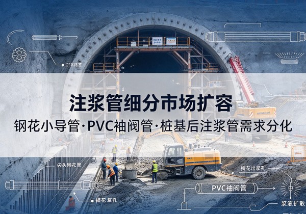 南浔注浆管细分市场扩容，隧道钢花小导管、PVC 袖阀管、桩基后注浆管需求分化
